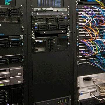 Installation de baie informatique