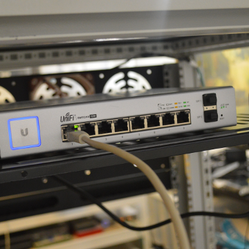 Installation de baie informatique